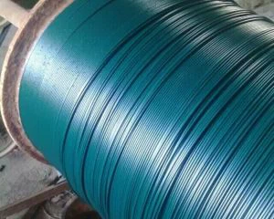 PVC kaetud elektrolokatsiooniga galvaniseeritud / kuum DIP tsingitud raudtraat